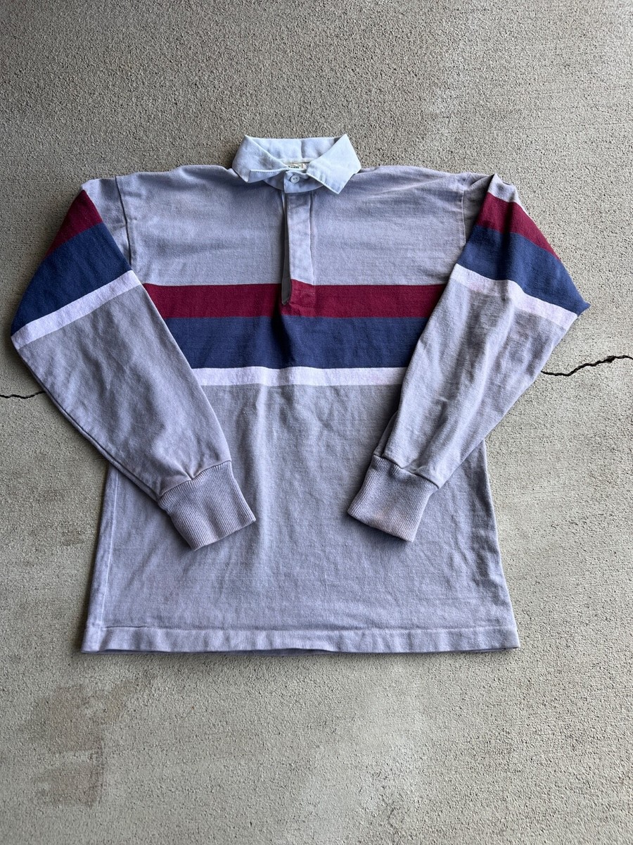 Vintage 80's L.L. Bean Striped Rugby Shirt | eBay