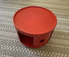 vintage KARTELL Anna Castelli Beylerian Ltd MCM Storage Unit Single Shelf Red