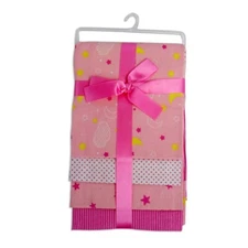 Bambini Four Pack Receiving Blanket PINK 