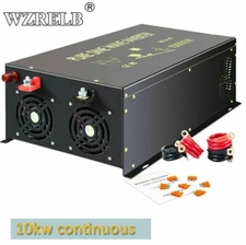 10000W Pure Sine Wave power Inverter 48V to 110V 220V RV/Truck/Car/Home Solar