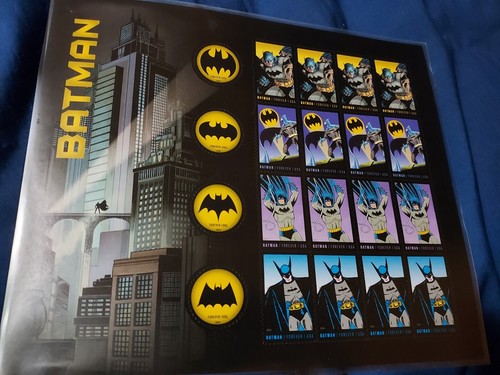 USPS 2014 Batman 75th Anniversary Souvenir Sheet 20 Forever Stamps - Picture 2 of 3