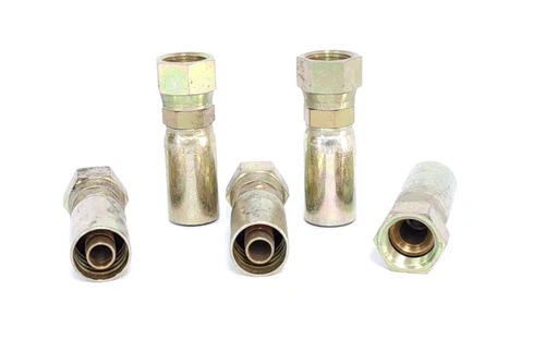 LOT OF 5 NEW EATON 3903-08550 HYDRAULIC HOSE FITTINGS 1/2IN HOSE 5/8 IN THREAD