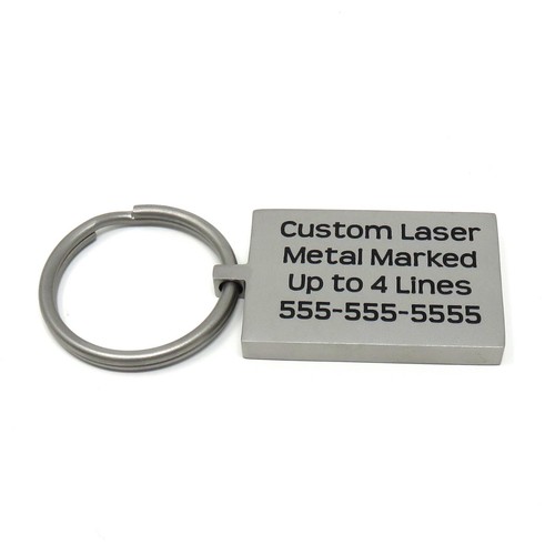 Stainless Steel Metal Key Chain - Circle, Oval, Rectangle, Square - USA - Picture 9 of 21