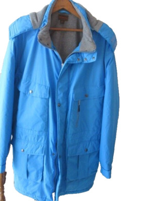Men's Boulder Creek Trading Company Fleece Lined Blue Parka SZ 3XL  NWOT