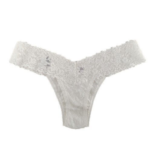 Hanky Panky Signature Lace Original Rise Thong One Size White Snowman NWOT - 第 6/8 張圖片