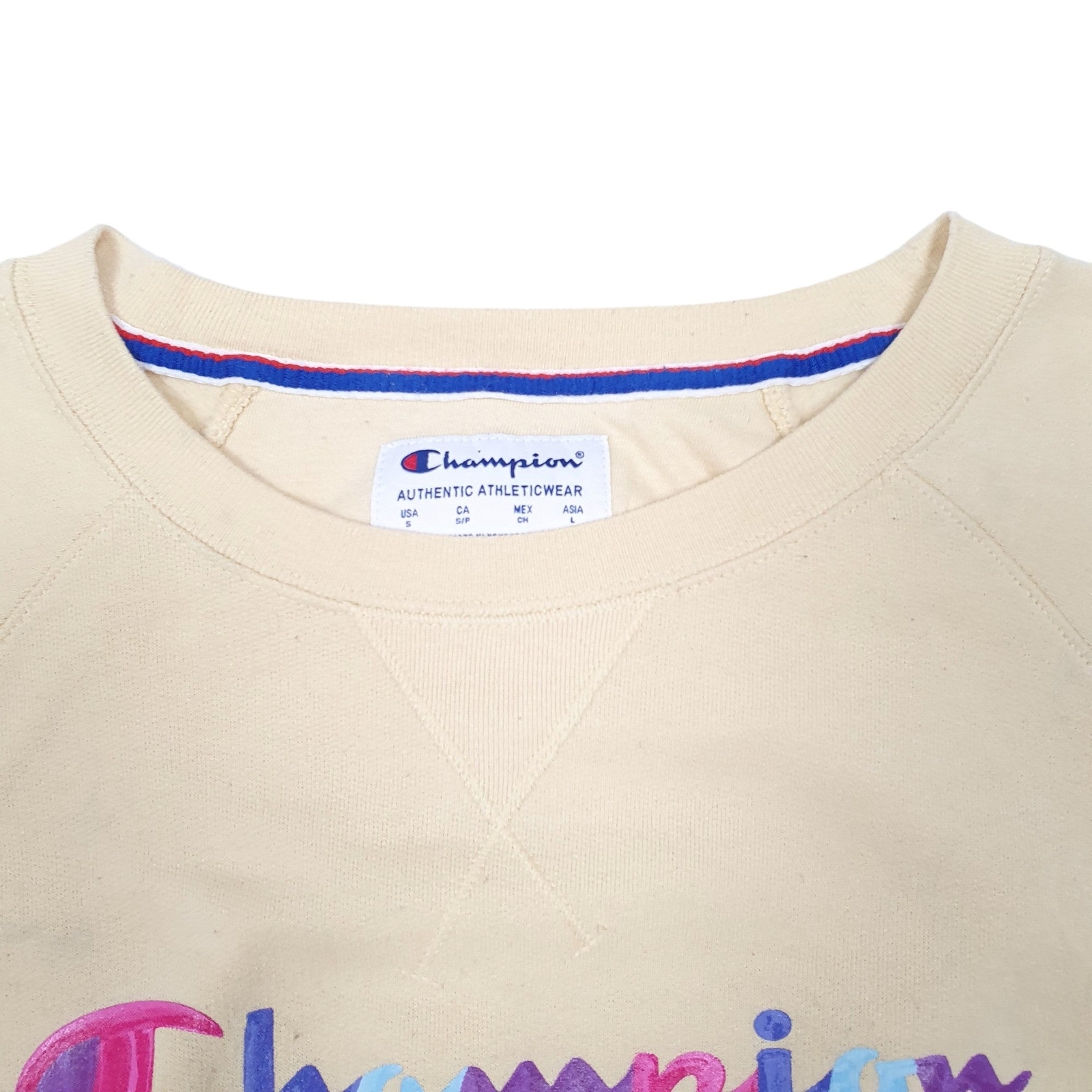 CHAMPION Crewneck Cotton Jumper Sweatshirt Womens S image 2