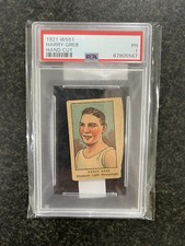 1921 W551 Hand Cut - Harry Greb - RC - Graded PSA 1 - Rookie Card