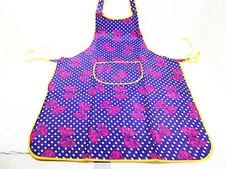 Kitchen Aprons Waterproof Dishwashing Apron Vinyl Printed  with Pocket Cooking