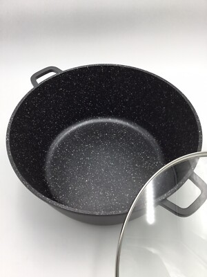 Pentola Casseruola Antiaderente 36-40cm - Alluminio Con Coperchio Vetro, Per Tutti I Piani - Foto 4