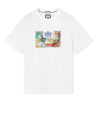 Weekend Offender D'Arblay Grafik-T-Shirt Weiß