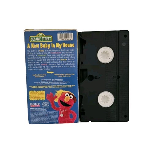 Sesame Street - A New Baby in My House (VHS, 1994) - Picture 2 of 3