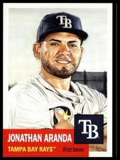 2024 Topps Living Set 848 Jonathan Aranda Tampa Bay Rays Black Text Bio /10