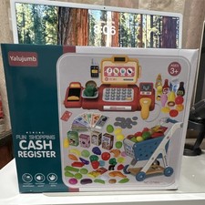 Yalujumb Cash Register Toy Set Multicolored Simulated Sound Ages 3-4