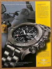 BREITLING - 2001 Full page UK magazine ad print ad