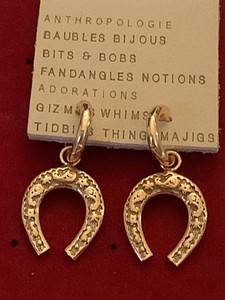 Authentic Talismanic Horseshoe Huggie Earrings In Radiant Gold- Plated