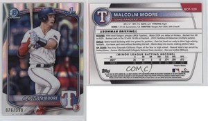 2025 Bowman Chrome Prospects Lava Refractor /399 Malcolm Moore #BCP-129