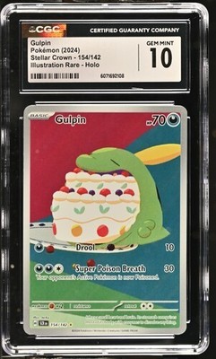 CGC Gem Mint 10 Gulpin 154/142 Pokémon Stellar Crown SCR EN | eBay