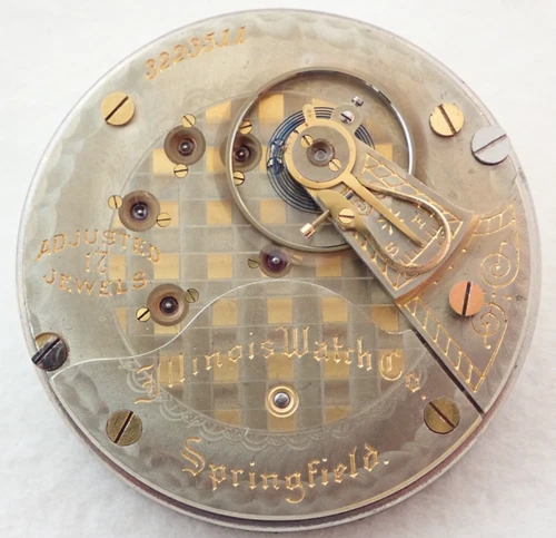 ANTIQUE 18s ILLINOIS GRADE 89 17 JEWEL 17j OPEN FACE POCKET WATCH MOVEMENT