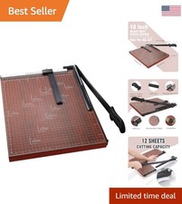 Ergonomic 18-Inch Guillotine Trimmer with Safety Lock - Ideal for Home Office