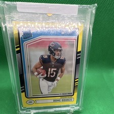 2024 Donruss Rome Odunze #309 Rated Rookie Press Proof Yellow Chicago Bears