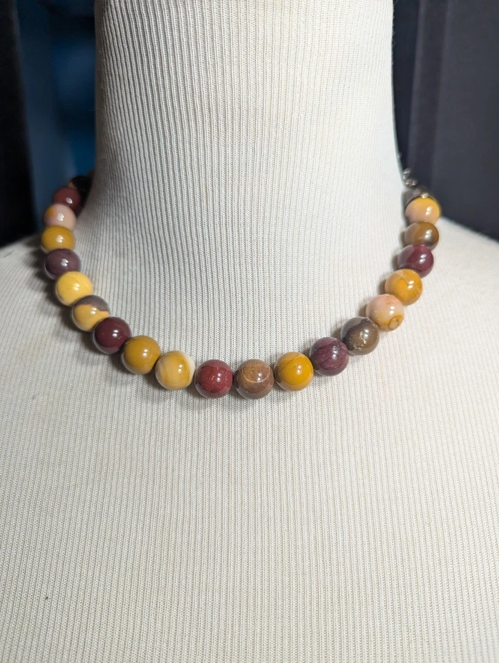 Collar Jay King Plata Esterlina Encuentra Mookaite Multicolor 18"- 21" 90g Foto 2 de 4