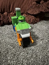 Paw Patrol Moto Pups Rocky's Deluxe Pull Back Motorcycle Vehicle And Figure