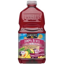 Langers Prune Juice, 100% Juice, 64 Fl Oz Bottles, Pack of 8