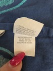 Set 4 Pier 1 Imports Blue Terquoise Coral Embroidered Cloth Linen Napkins Ocean — photo 3