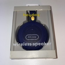 HeyDay Wireless Bluetooth Speaker 33ft Range Water Resistant Dark Blue NEW