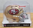 Riddell San Francisco 49ers Speed Mini Helmet Signed By John Taylor JSA