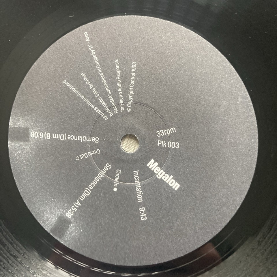Megalon ‘Semblance / Incantation EP’ [Plink Plonk: Plk 003] TESTED VG ...