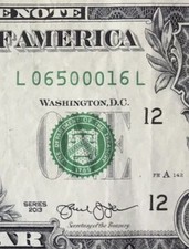 JUNE 5 2016 Birthday Fancy Serial Number Date Note One Dollar Bill 06 05 1916 $1 JUNE 5 2016 Birthday Fancy Serial Number Date Note One Dollar Bill 06 05 1916 $1