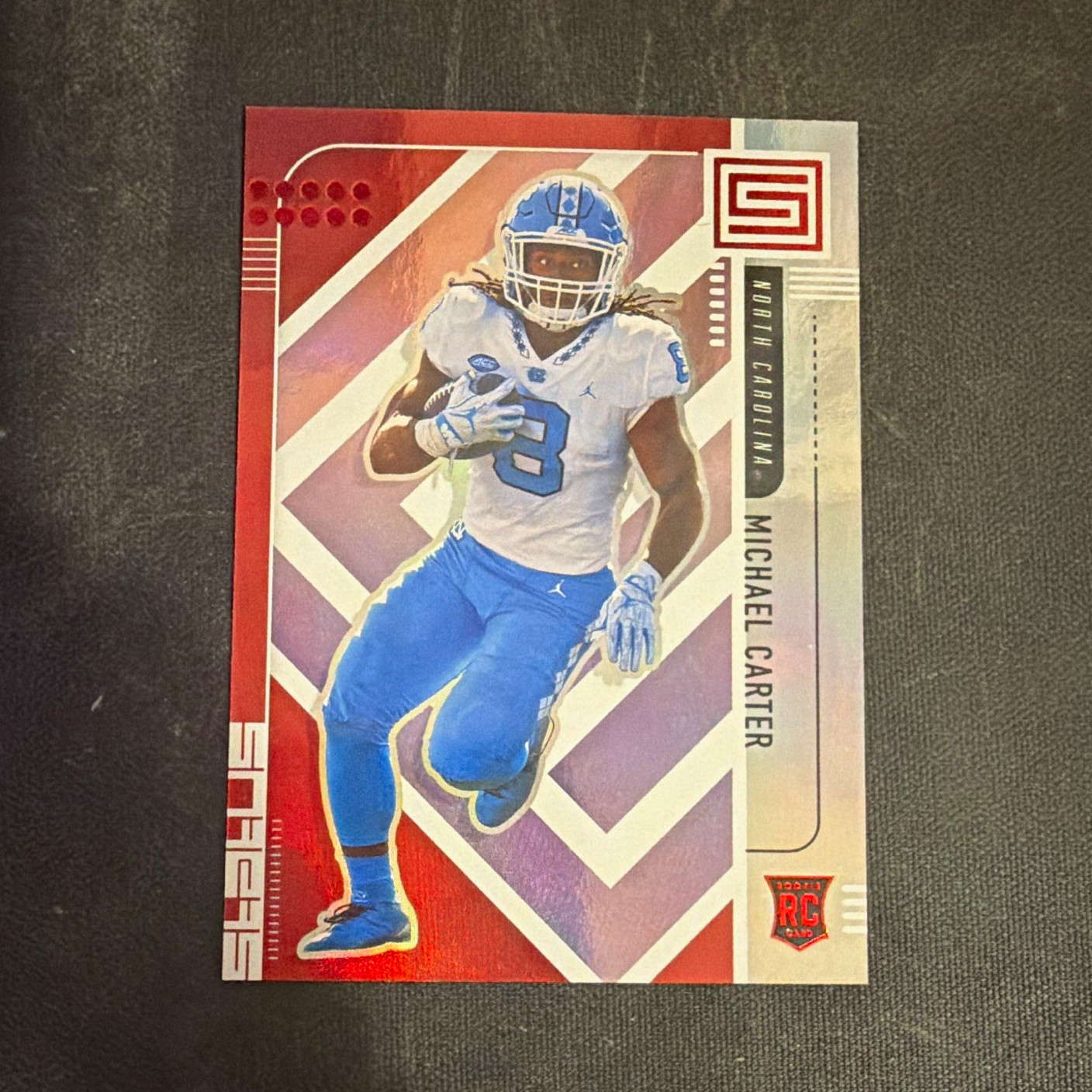 Panini 2021 Chronicles Draft Picks Status Michael Carter RC #153 Red /149 UNC