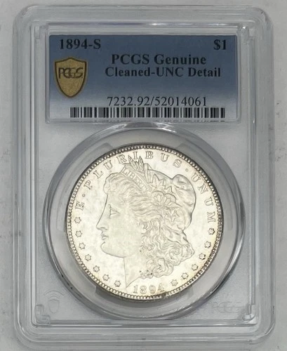 1894-S Morgan Silver Dollar $1 Coin Certified PCGS AU Details Rare Date Coin!!!
