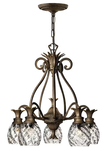 Hinkley 4885PZ Plantation 5-Light Chandelier - Picture 1 of 2