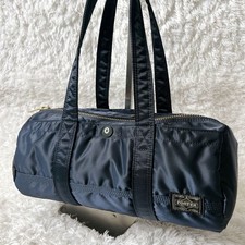 Porter TANKER Iron Blue Mini Boston Duffle Bag Drum Shape