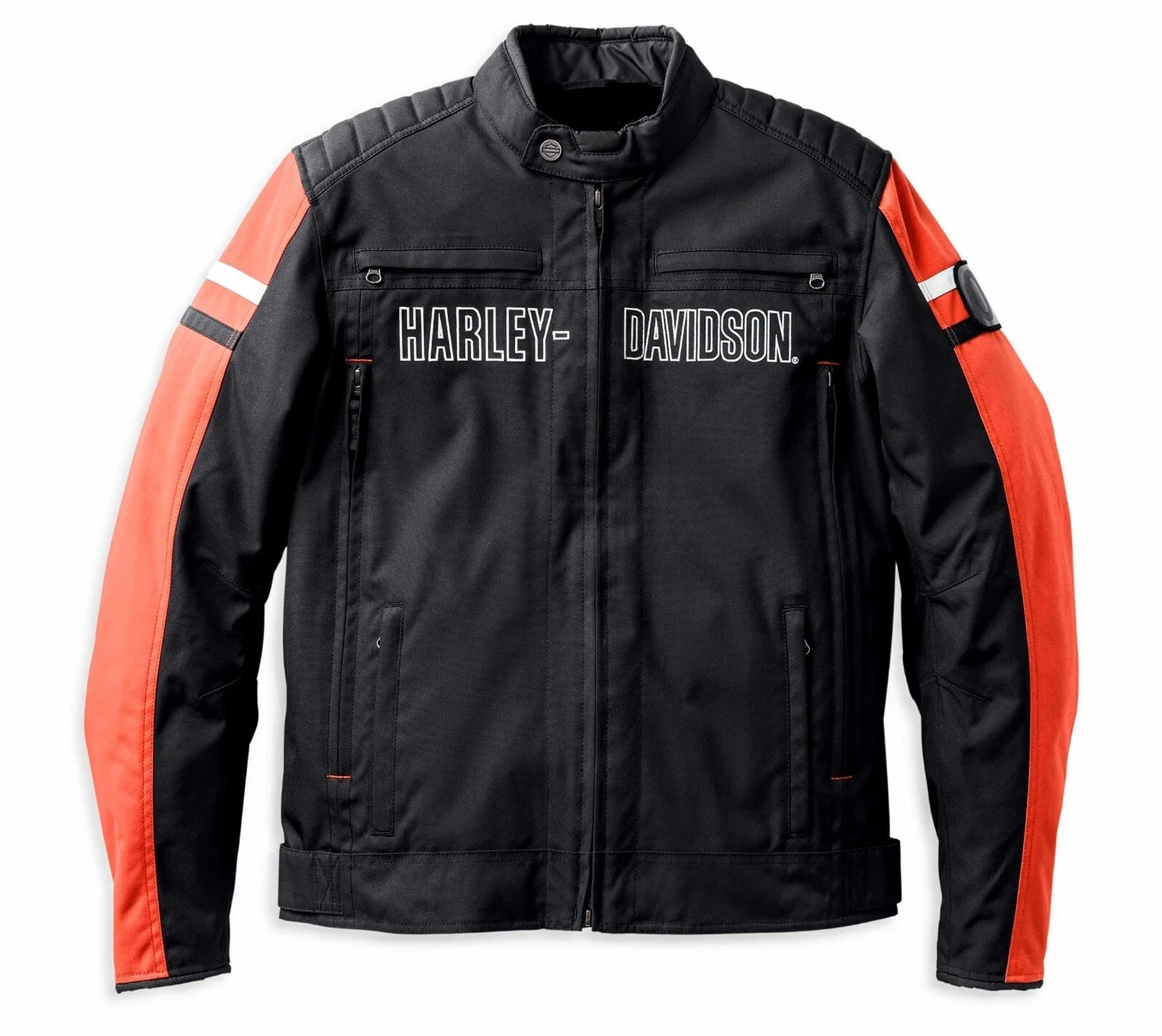 New Harley Men's Hazard Waterproof orange motorbike jacket