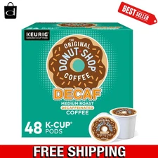 Eco-Friendly 48 Count Decaf Medium Roast K-Cup Pods for Keurig Machines