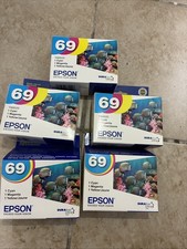 Genuine Epson 69 T069520 3-Pack Color CMY Ink Cartridges - NEW SEALED