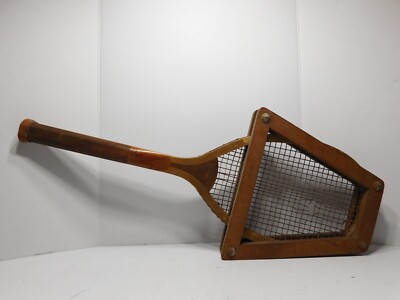 Ancienne raquette de badminton en bois wright ditson, boston
