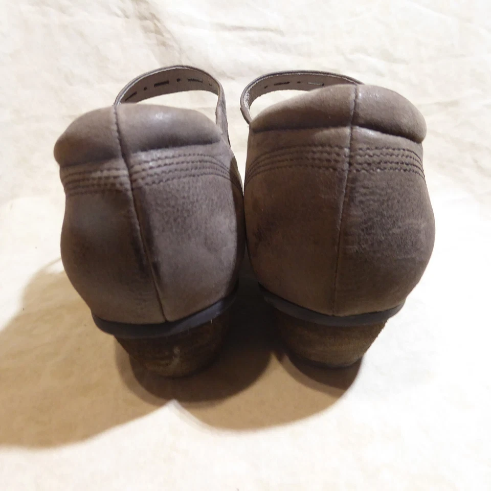 🩰 Abeo BioSystem Comfort Mary Janes tamanho 7,5 N couro marrom cacau; forrado de couro - Imagem 3 de 4