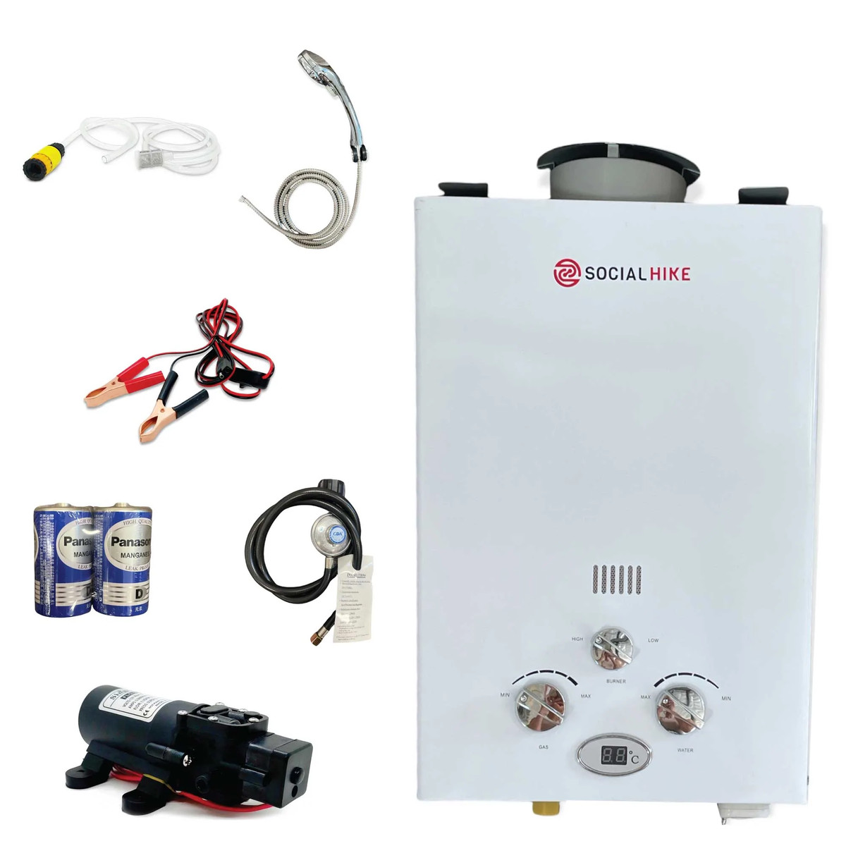 6L Portable Gas Water Heater Shower Outdoor Camping Hot Pump Tankless LPG  System 9352827019620 | eBay
