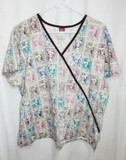 Disney Tinkerbell Medical Scrub Top Women's Size XL- L6