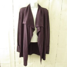 Eddie Bauer Cardigan Sweater S Small Merino Wool Open Front Pockets