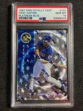 1997 Pinnacle Totally Certified Platinum Blue /1999 Tony Gwynn 147 PSA 10 w/Peel
