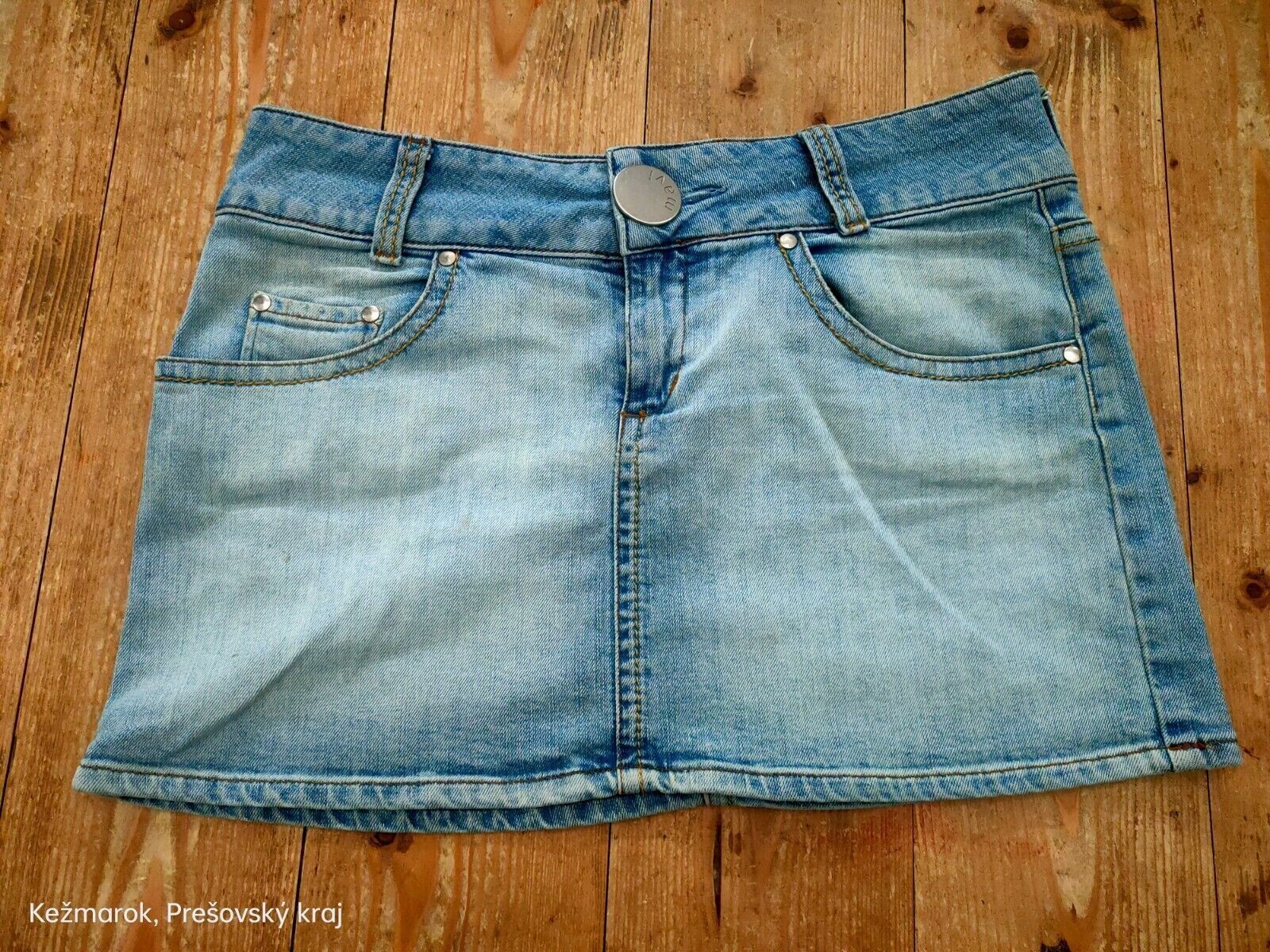 Y2K Mavi mini denim skirt size L blue ce1