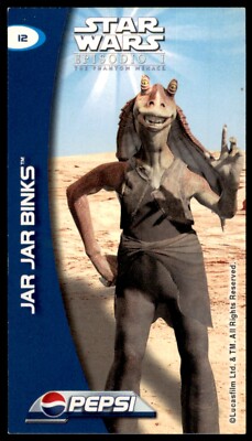 1991 Pepsi Jar Jar Binks Star wars episode 1 #12 | eBay