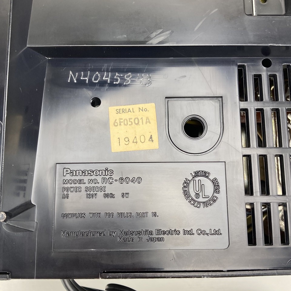 Vintage Panasonic RC6040 Flip Clock AM FM Radio Groundhog Day Working