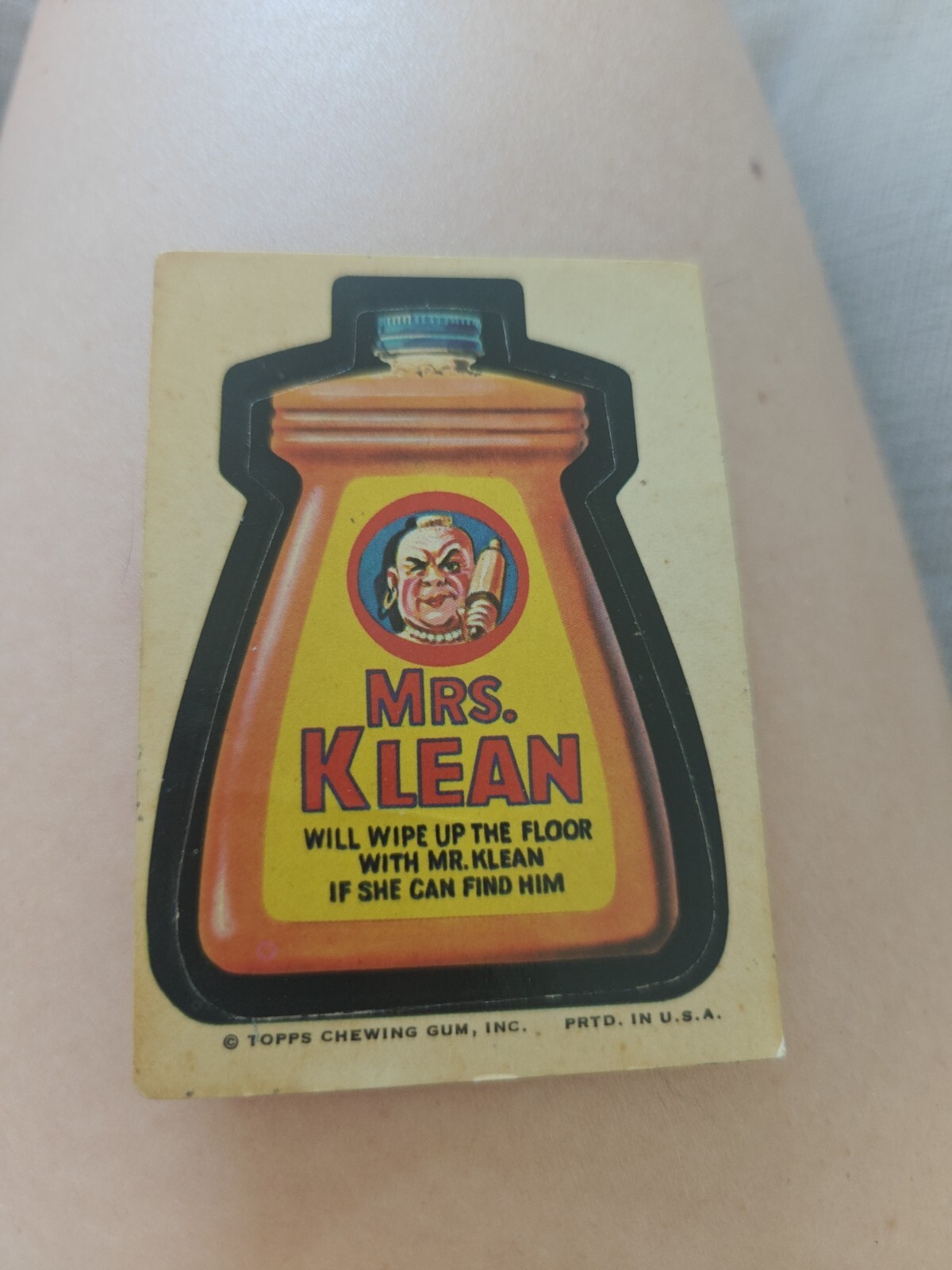 Topps Wacky Card: MRS KLEAN 1973, 1st series