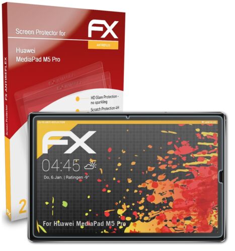atFoliX 2x Film Protection d'écran pour Huawei MediaPad M5 Pro mat&antichoc - Zdjęcie 1 z 9